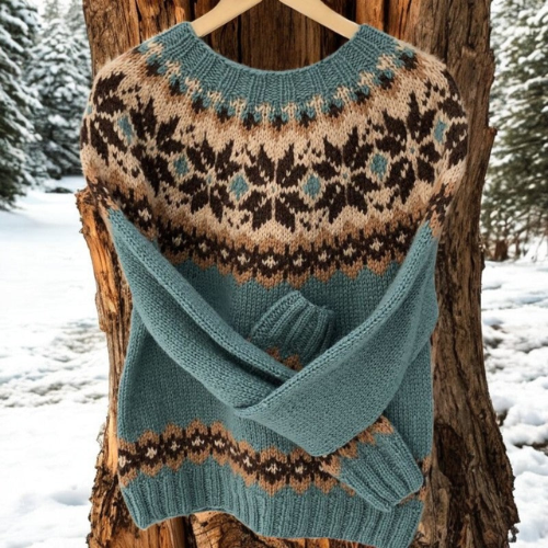 Rieke | Warme trui met klassieke winterdetails