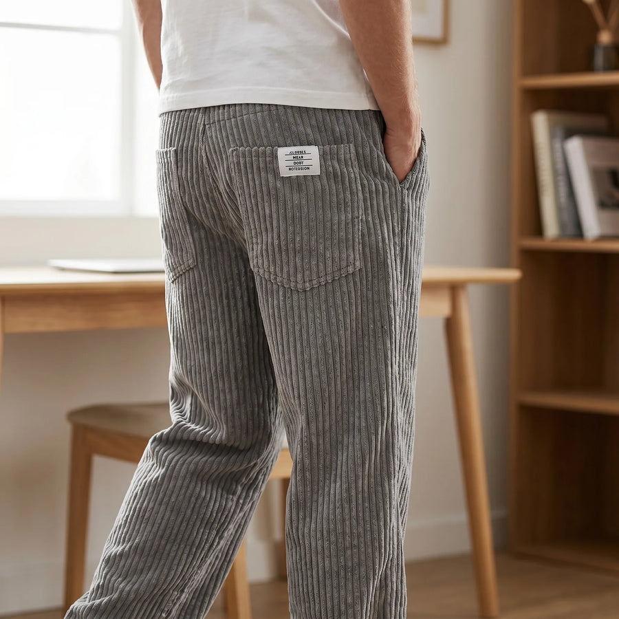 Casper | Comfortabele Ribfluwelen Herenbroek