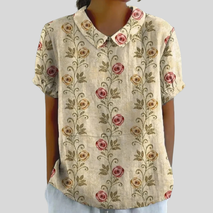 Baukje | Verfijnde Blouse met Kraag