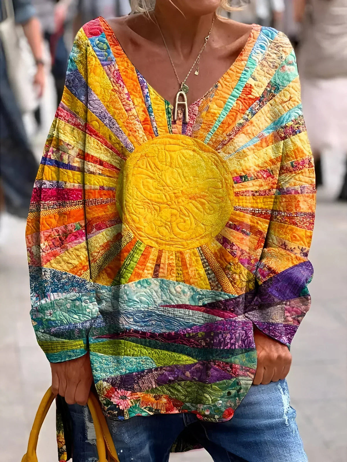 Elisa | Vrolijke Kleurrijke Blouse