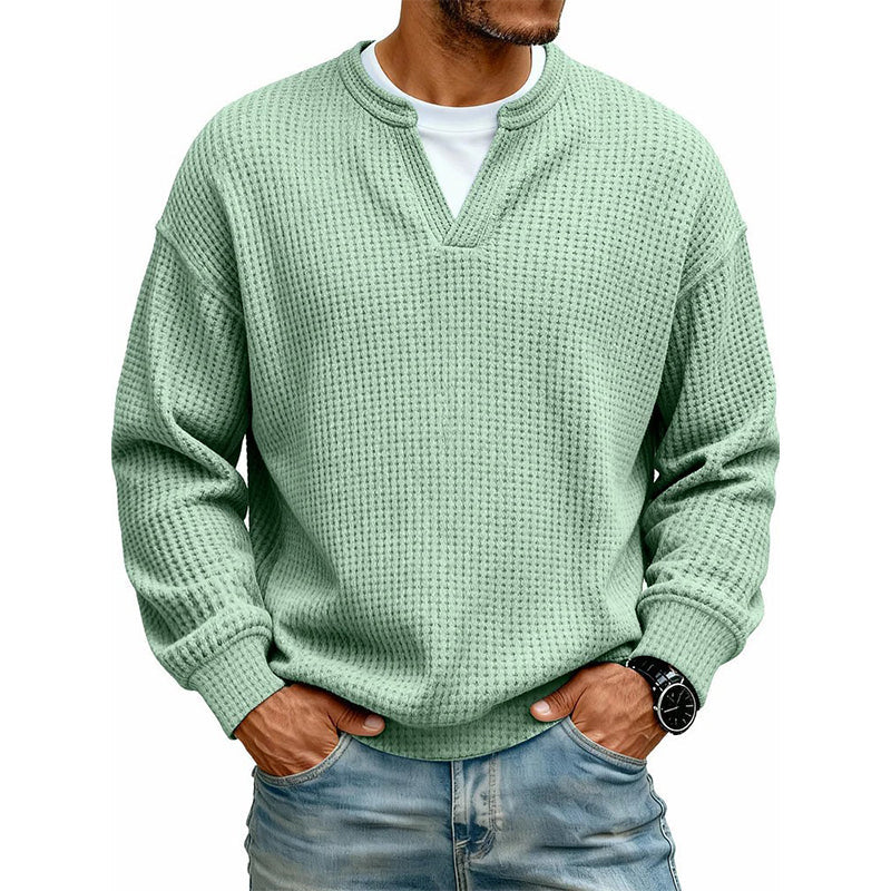 Bram | Comfortabele Longsleeve met Wafelstructuur