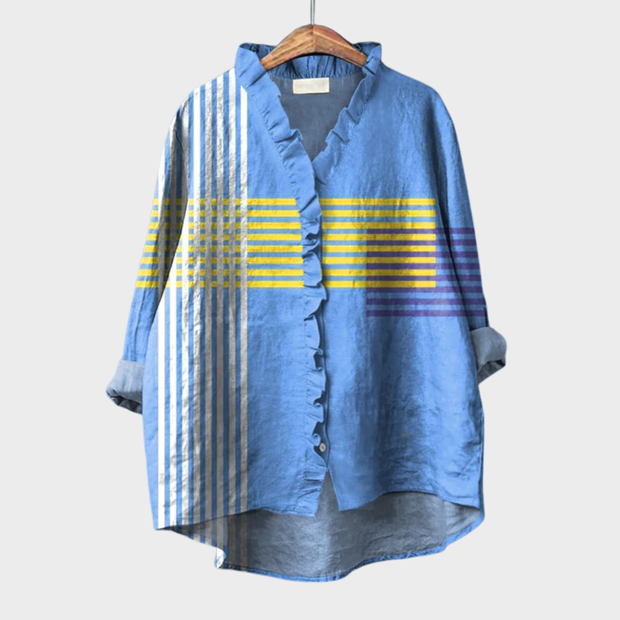 Elise | Sierlijke Ruche Blouse
