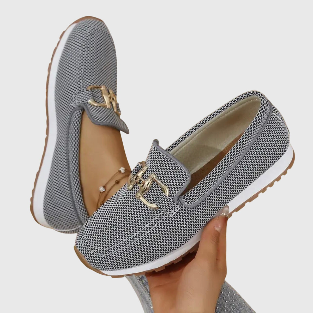 DELACROIX | Instappers Maille Met Platte Platform Michèle