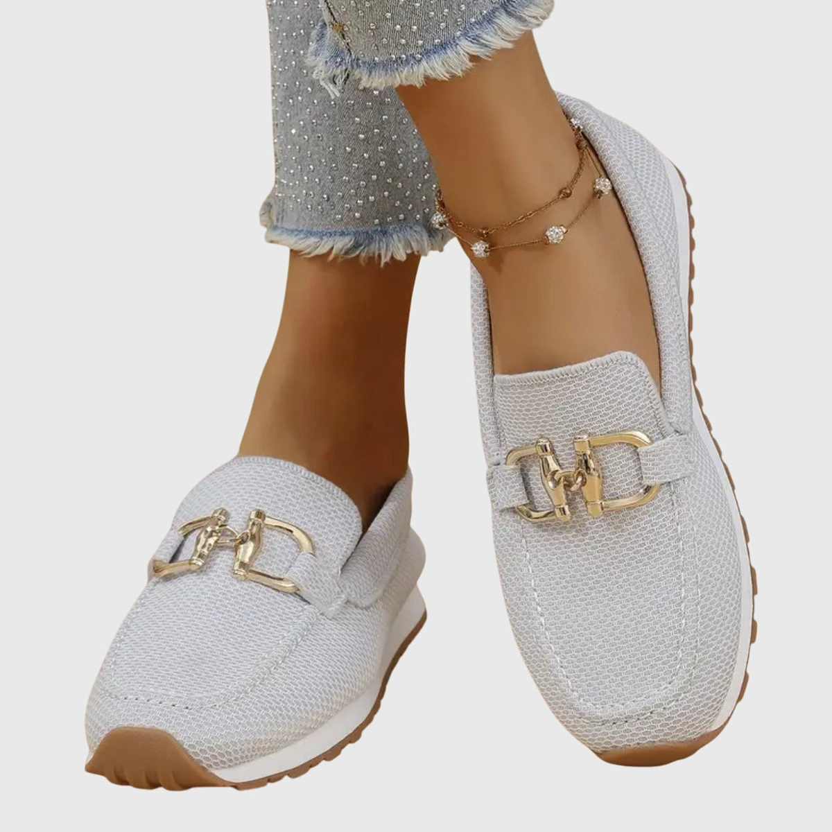 DELACROIX | Instappers Maille Met Platte Platform Michèle