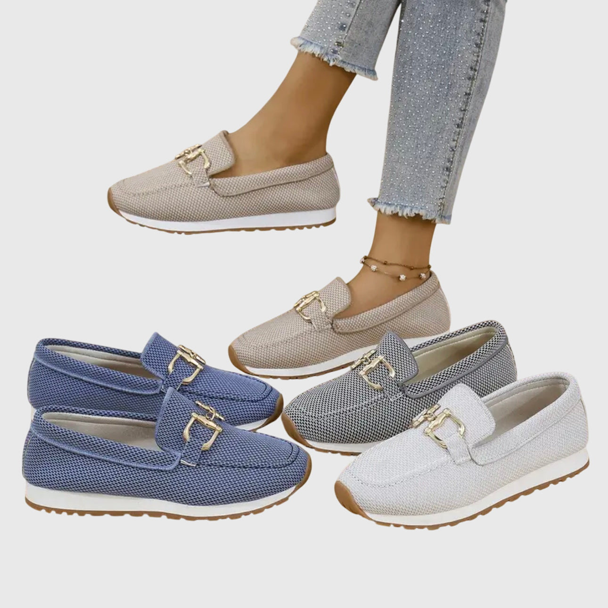 DELACROIX | Instappers Maille Met Platte Platform Michèle