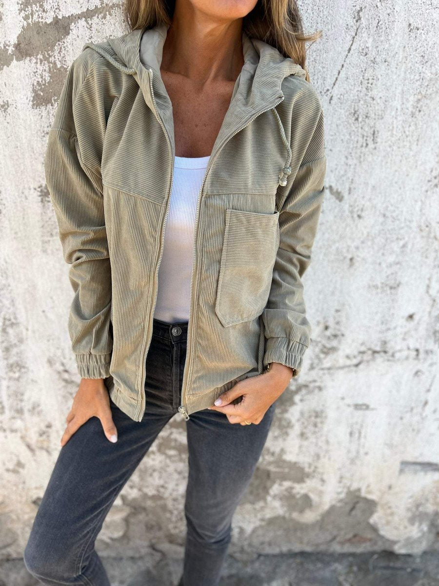 Lidewij | Oversized Zip-Up Jack met Capuchon