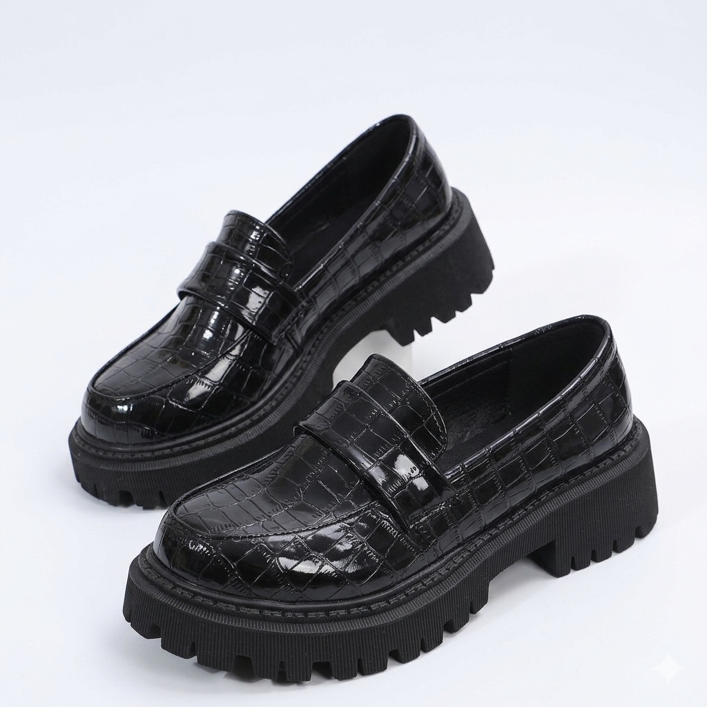 DELACROIX | Lakloafers met Gripzool Florence